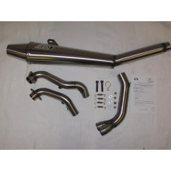 Zard Uitlaatsysteem Laag Conisch RVS | Zilver | Triumph Bonneville/Scrambler/Thruxton 865