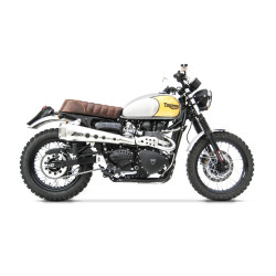 Zard Uitlaatsysteem 2-1 Hoog Short Hoog RVS | Zilver | Triumph Scrambler 865