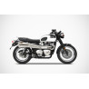 Zard Uitlaatsysteem Hoog RVS | Zilver | Triumph Bonneville 900 T100 & Bonneville T120