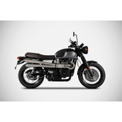Zard Uitlaatsysteem Hoog RVS | Zilver | Triumph Bonneville 900 T100 & Bonneville T120