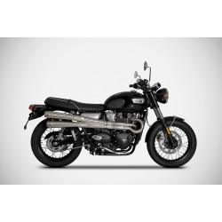 Zard Uitlaatsysteem Hoog RVS | Zilver | Triumph Bonneville 900 T100 & Bonneville T120