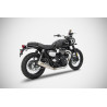 Zard Uitlaatsysteem Conisch RVS | Zilver | Triumph Scrambler 900