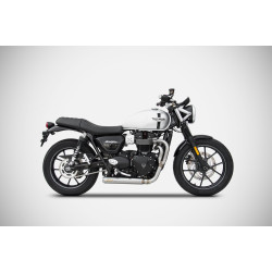 Zard Uitlaatsysteem Cross RVS | Zilver | Triumph Speed/Street Twin 900