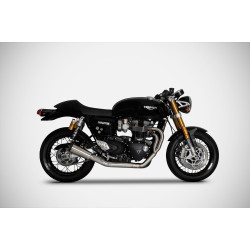 Zard Uitlaatsysteem SP Version RVS | Zilver | Triumph Speed Twin 1200 & Thruxton 1200 R/RS
