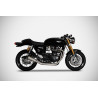 Zard Uitlaatsysteem SP Version RVS | Zilver | Triumph Speed Twin 1200 & Thruxton 1200 R/RS