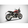 Zard Uitlaten SP Version RVS | Zilver | Triumph Speed Twin 1200 & Thruxton 1200 R/RS