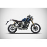 Zard Uitlaatsysteem RVS | Zilver | Triumph Scrambler 1200