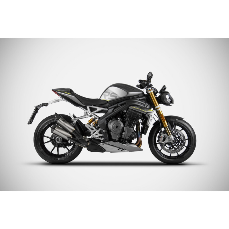 Zard Uitlaten Titanium | Zilver | Triumph Speed Triple 1200 RR/RS