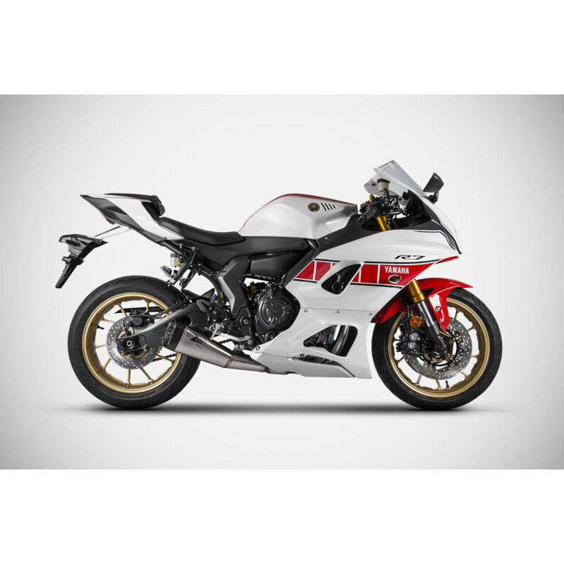 Zard Uitlaatsysteem RVS | Zilver | Yamaha YZF R7