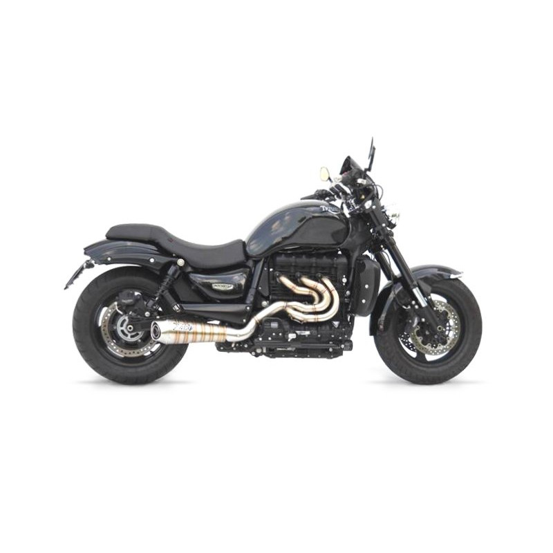 Zard Uitlaatsysteem 3-1 Conisch Rond RVS | Zilver | Triumph Rocket III 2300