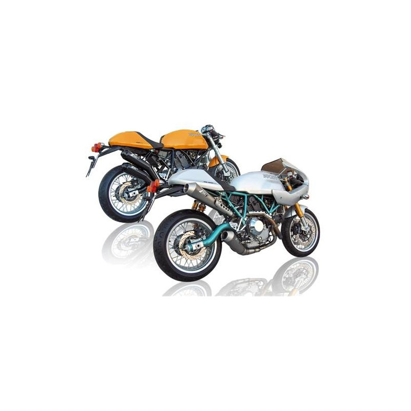 Zard Uitlaatsysteem Titanium | Zilver | Ducati 1000 Paul Smart & Sport 1000