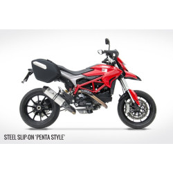 Zard Uitlaat Penta Titanium | Zilver | Ducati 821 Hypermotard SP & 821 Hypermotard/Hyperstrada