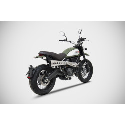 Zard Uitlaatsysteem Hoog Special RVS | Zilver | Ducati 803 Scrambler