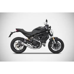 Zard Uitlaat Zuma RVS | Zilver | Ducati 797 Monster