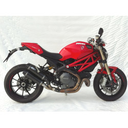 Zard Uitlaat Rond Titanium | Zwart | Ducati 1100 Monster EVO