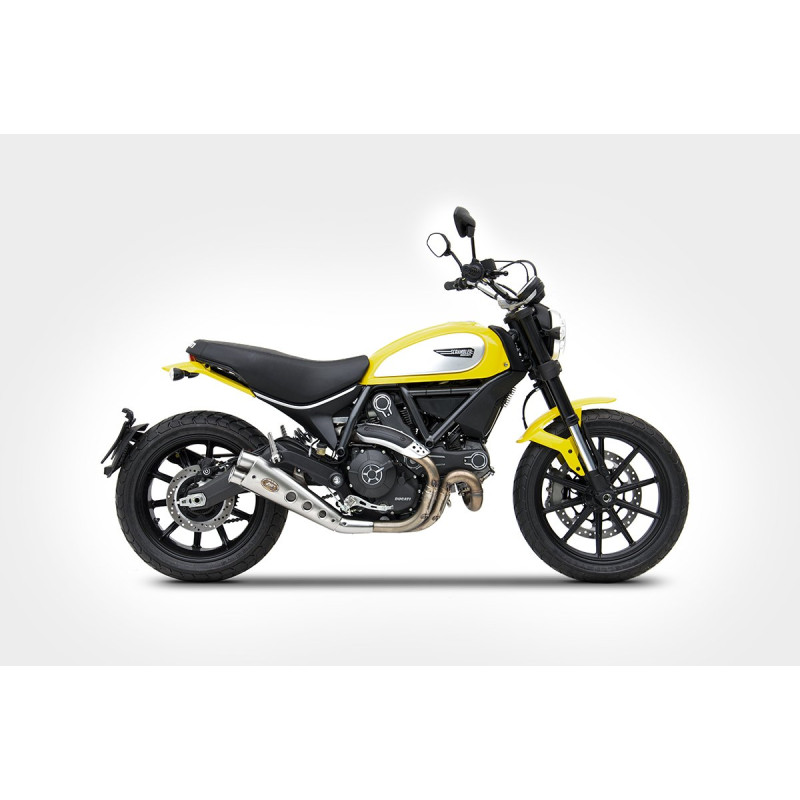 Zard Uitlaat Laag Special Edition RVS | Zilver | Ducati 803 Scrambler