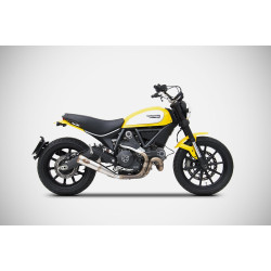 Zard Uitlaat Laag Zuma RVS | Zilver | Ducati 803 Scrambler