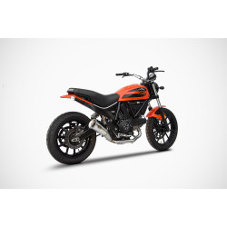 Zard Uitlaat Zuma RVS | Zilver | Ducati 400 Scrambler