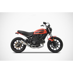 Zard Uitlaat Zuma RVS | Zilver | Ducati 400 Scrambler