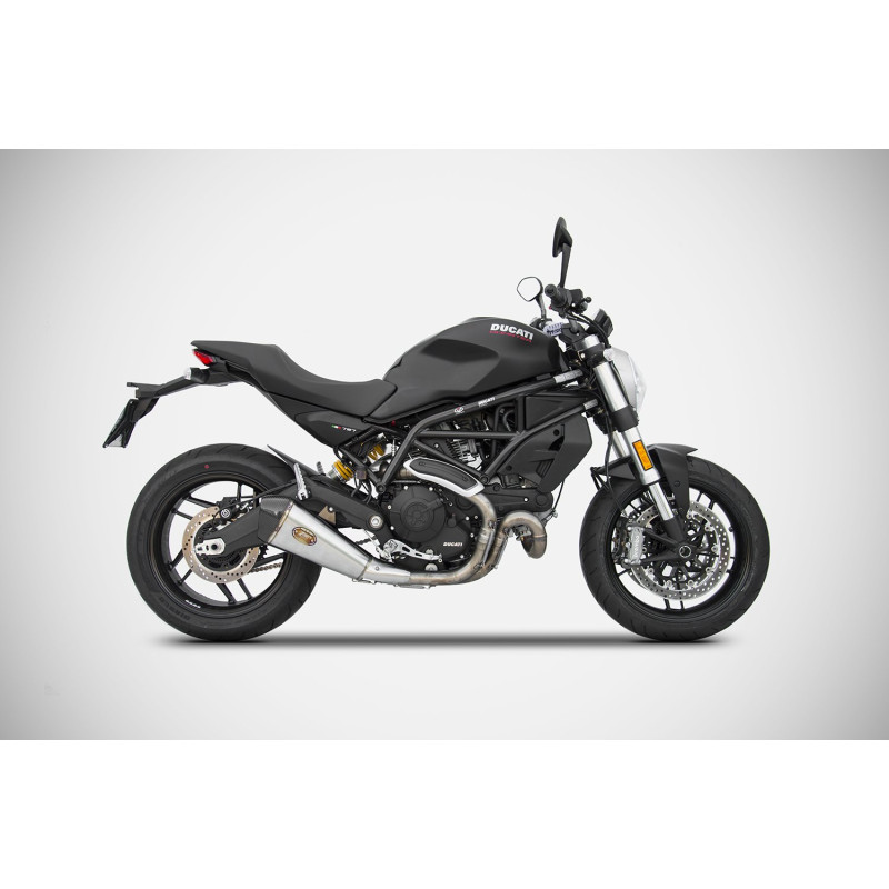 Zard Uitlaat Basso RVS | Zilver | Ducati 797 Monster