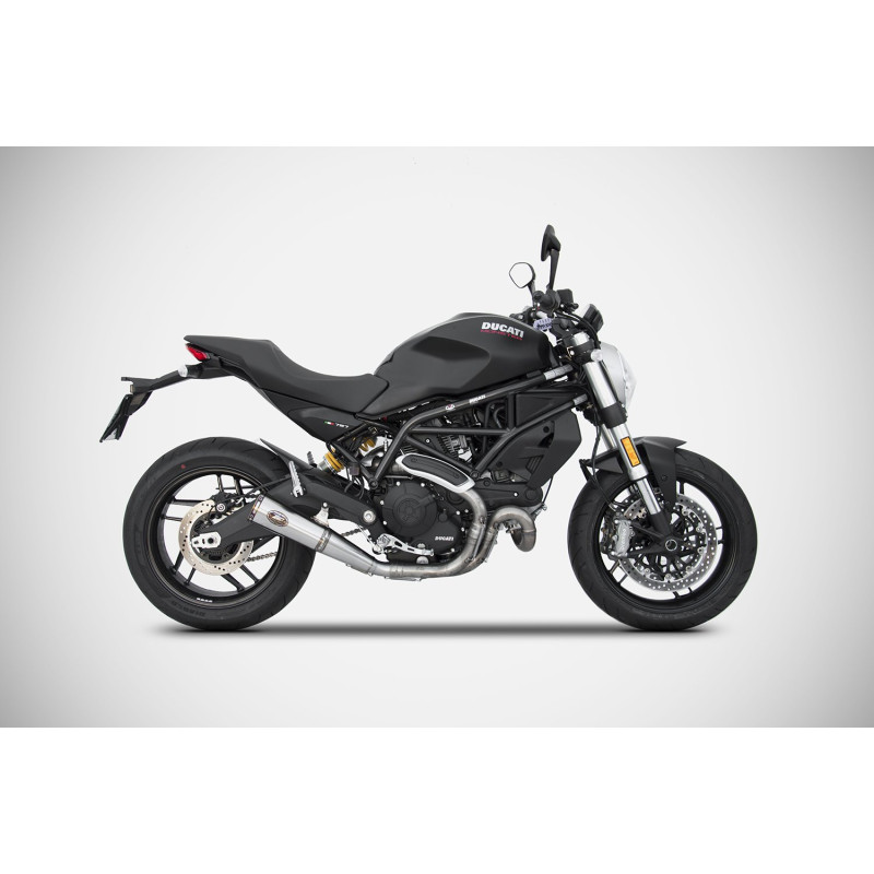 Zard Uitlaat Zuma RVS | Zilver | Ducati 797 Monster