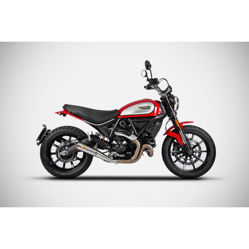 Zard Uitlaat Zuma RVS | Zilver | Ducati 803 Scrambler