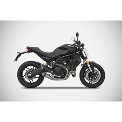 Zard Uitlaatsysteem Conisch RVS | Zilver | Ducati 797 Monster