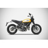Zard Uitlaatsysteem RVS | Zilver | Ducati 803 Scrambler
