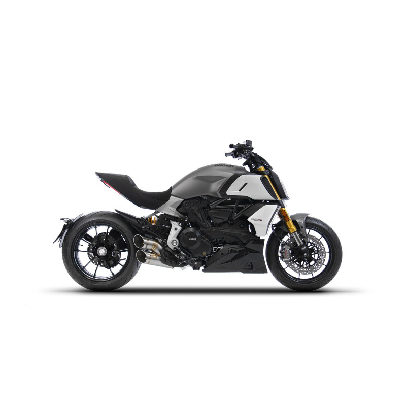 Zard Uitlaatsysteem RVS | Zilver | Ducati 1260 Diavel X