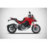 Zard Uitlaat Kort Titanium | Zilver | Ducati 1260 Multistrada
