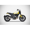 Zard Uitlaat Laag Zuma RVS | Zilver | Ducati 803 Scrambler