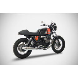Zard Uitlaten Conisch Rond RVS | Zilver | Moto Guzzi 744 V7 II
