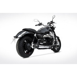 Zard Uitlaten Rond | Zwart | Moto Guzzi 1400 California