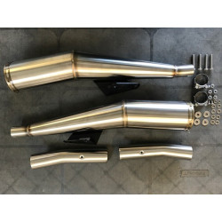 Zard Uitlaten RVS | Zilver | Moto Guzzi 850 V9 Bobber/Roamer