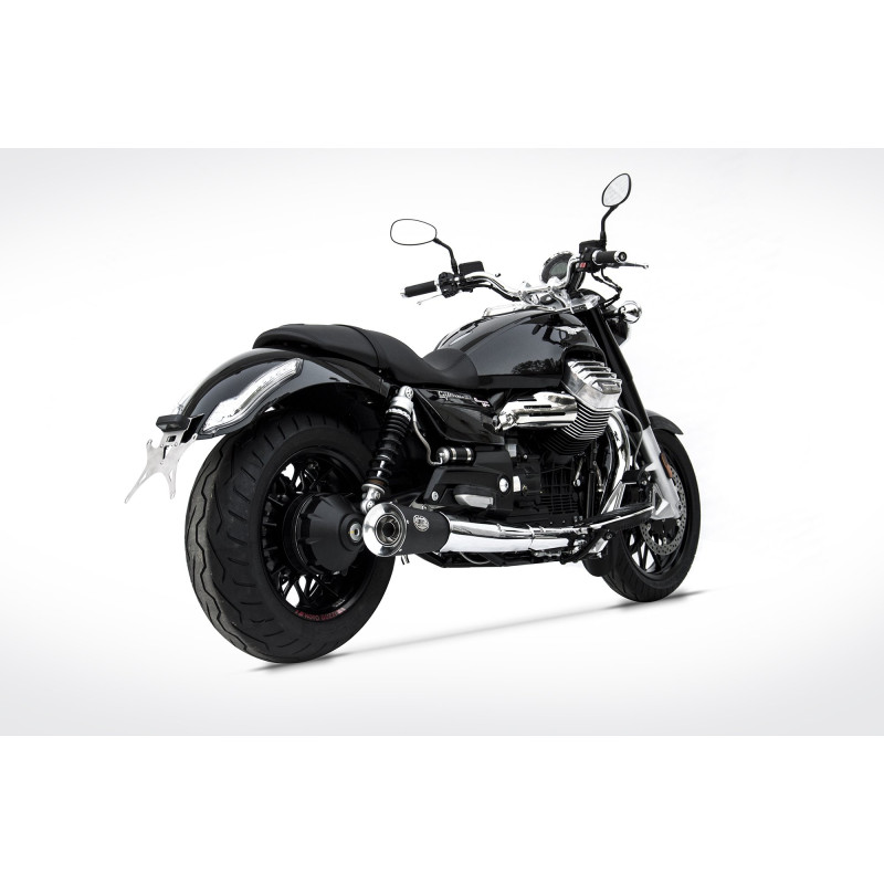 Zard Uitlaten Rond | Zwart | Moto Guzzi 1400 California