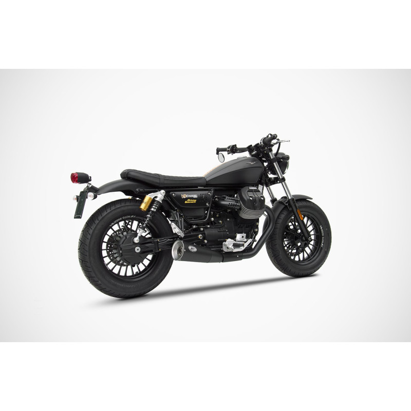Zard Uitlaten RVS | Zilver | Moto Guzzi 850 V9 Bobber/Roamer