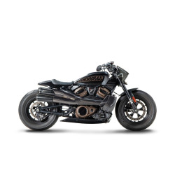 Zard Uitlaatsysteem Top Gun RVS | Zwart | Harley Davidson 1250 Sportster S
