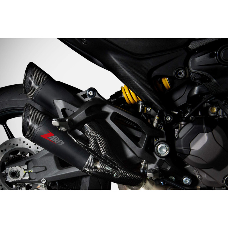 Zard Uitlaten RVS | Zwart | Ducati 937 Monster