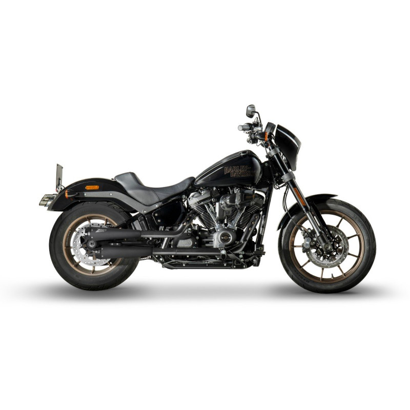 Zard Uitlaten RVS | Zwart | Harley Davidson Dyna Street Bob & Softail Low Rider & Softail Standard