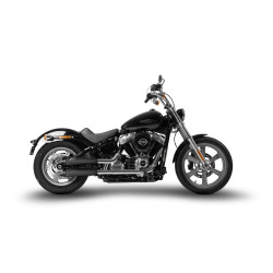 Zard Uitlaten RVS | Zwart | Harley Davidson Dyna Street Bob & Softail Low Rider & Softail Standard