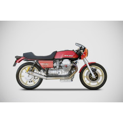 Zard Uitlaatsysteem RVS | Zilver | Moto Guzzi 844 Le Mans