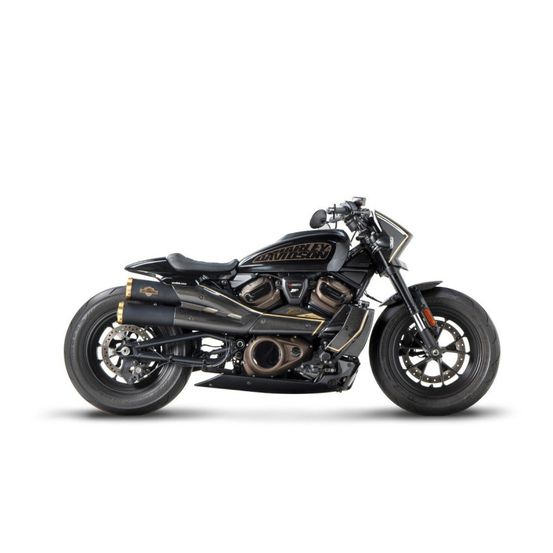Zard Uitlaatsysteem 120th Anniversary Limited RVS | Zwart | Harley Davidson 1250 Sportster S
