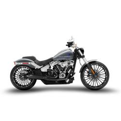 Zard Uitlaatsysteem 2-1 RVS | Zwart | Harley Davidson Softail Breakout & Softail Fat Bob 114
