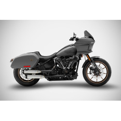 Zard Uitlaten RVS | Zwart | Harley Davidson Dyna Street Bob & Softail Low Rider & Softail Standard