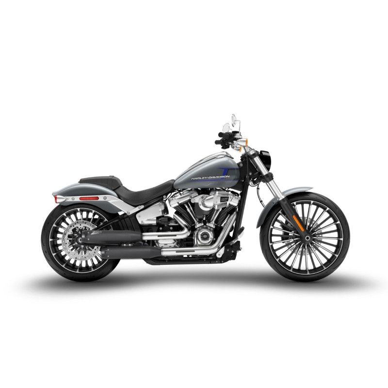Zard Uitlaten RVS | Zwart | Harley Davidson Softail Breakout & Softail Fat Bob 114