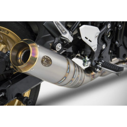 Zard Uitlaatsysteem Rond RVS | Zilver | Kawasaki Z900RS