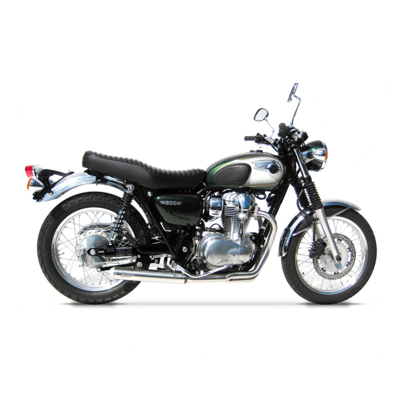 Zard Uitlaatsysteem 2-1 Cross RVS | Zilver | Kawasaki W800