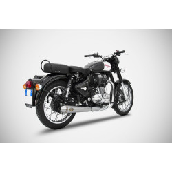 Zard Uitlaat Conisch RVS | Zilver | Royal Enfield 500 Bullet