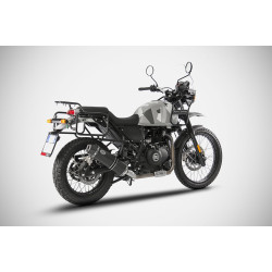Zard Uitlaat Laag RVS | Zwart | Royal Enfield 411 Himalayan