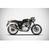 Zard Uitlaten Conisch RVS | Zilver | Royal Enfield 650 GT Continental & 650 Interceptor